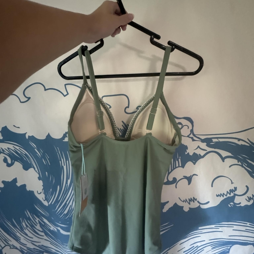 NWT sage green one piece with adjustable straps - Picture 3 of 8